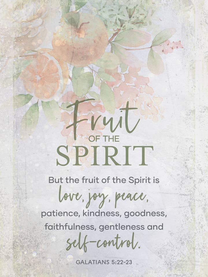 Gedenktafel Fruit of the Spirit - Joyful Living für den Großhandel von Dexsa