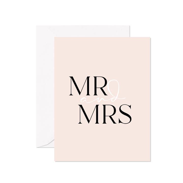 Mr. & Mrs. Greeting Card for wholesale by Socialvites