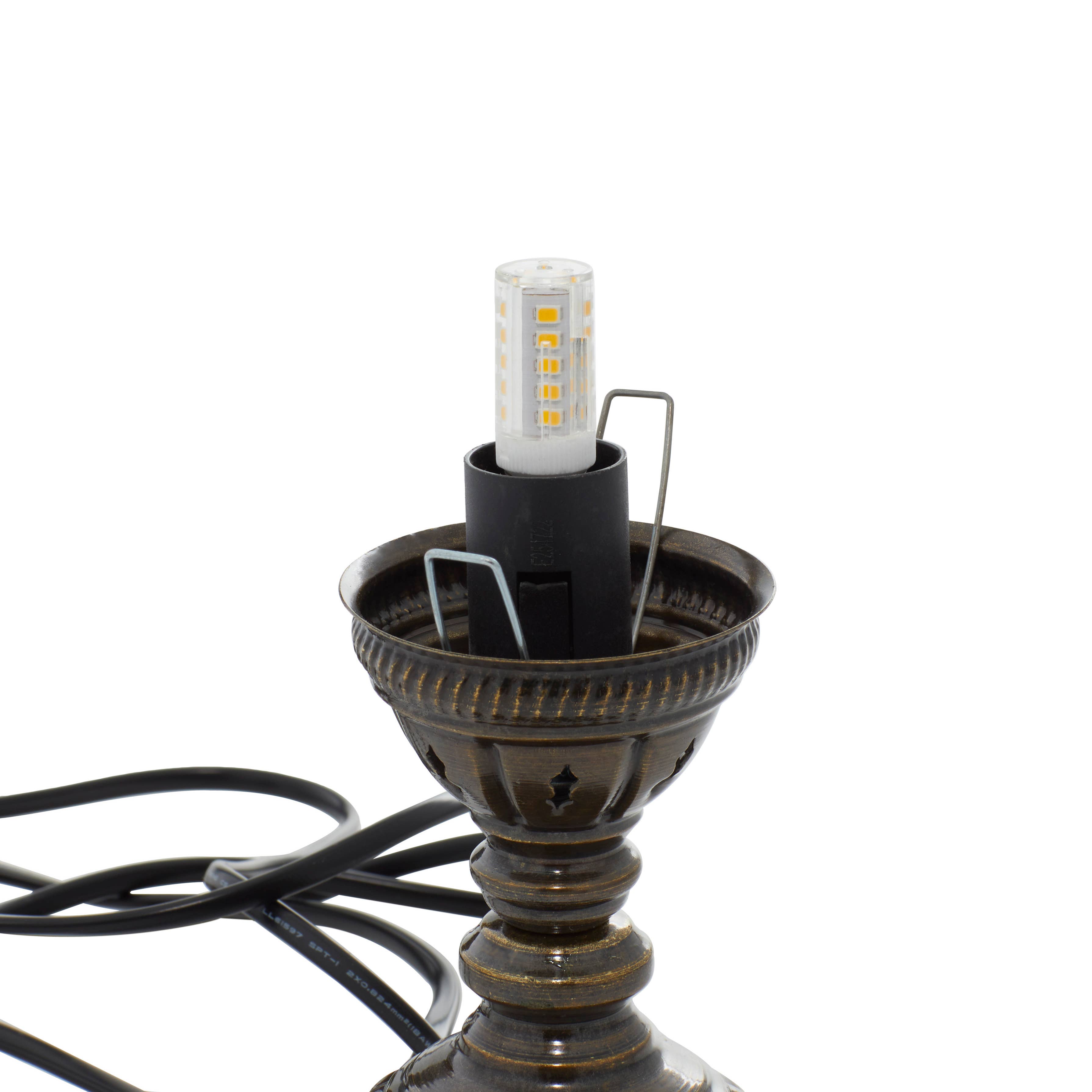 Import Corner - Venta al por mayor Lámparas decorativas/de escritorio - 86118: LÁMPARA DE PEDESTAL MOSAICO DE 7" - BASE TÁCTIL4