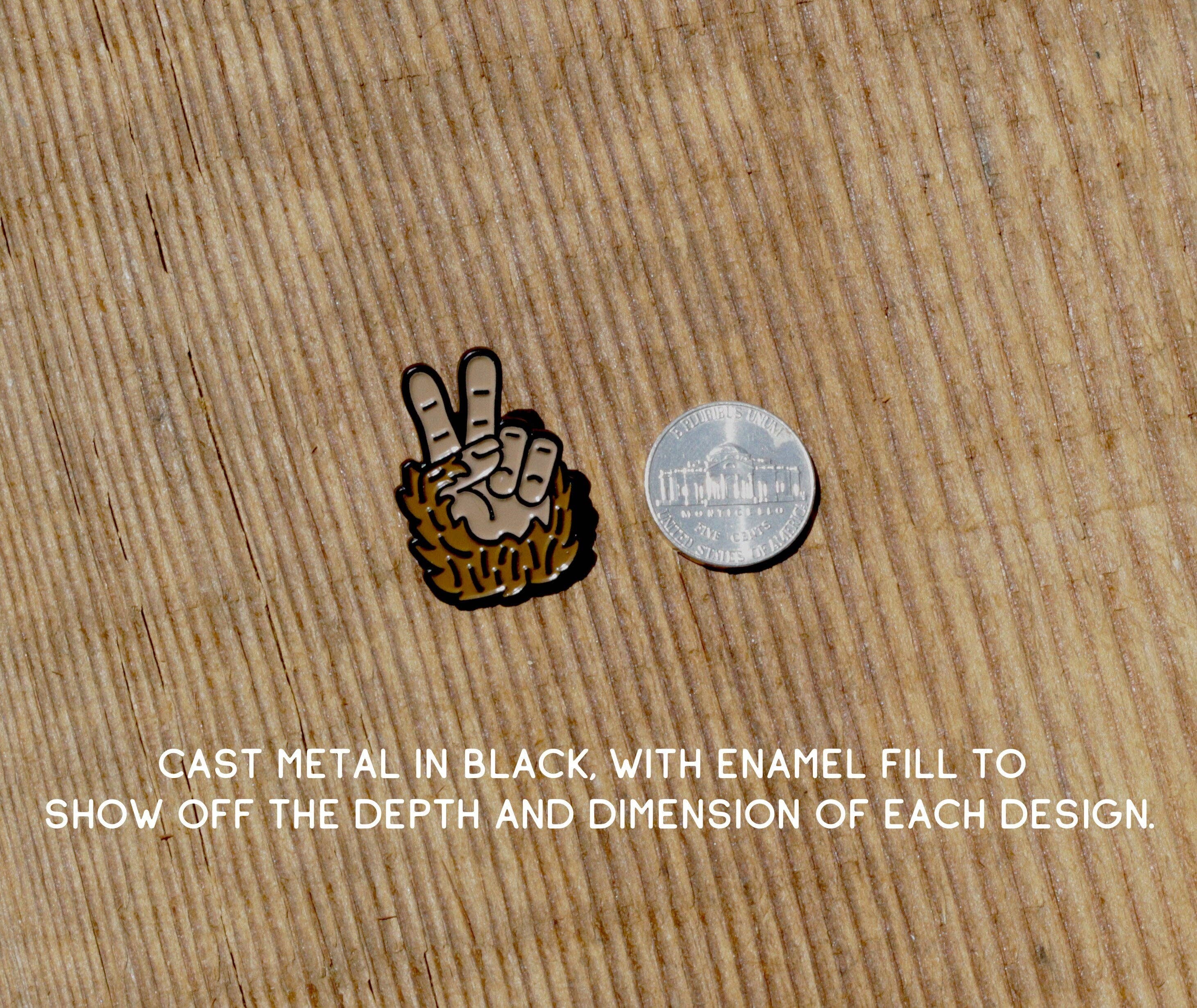 Squatchy - Wholesale Lapel Pin/Button - Bigfoot Peace Enamel Pin5
