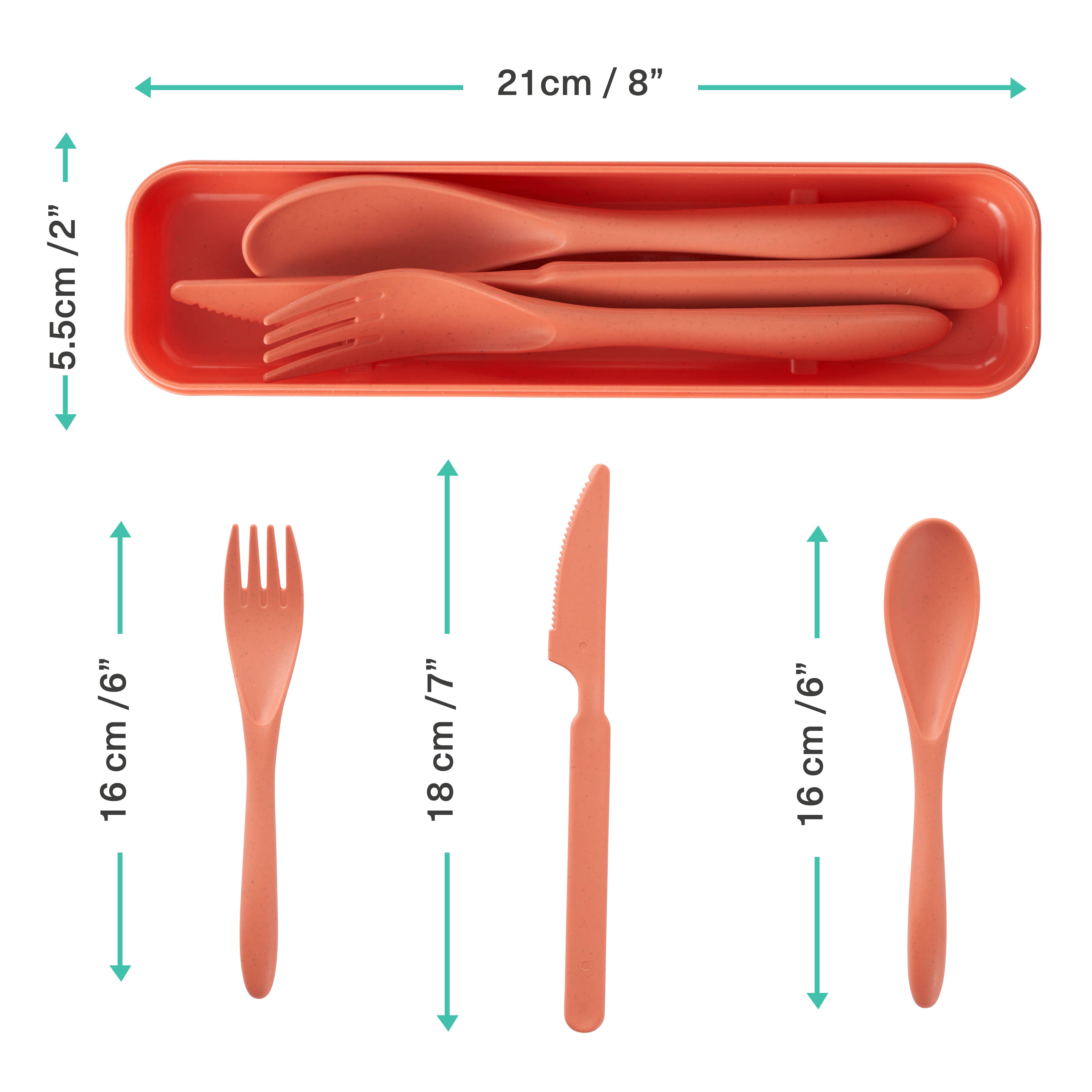 Bramble - Wholesale Travel Utensil Set - 5 Cutlery Sets Portable Reusable, Travel Cutlery on The Go1