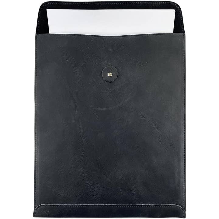 Tuzech Leather - Wholesale Envelopes - Leather Document Holder Mailing Envelope,Office & Work Resume Sales Portfolio Binder Folder-Interview/Legal Document Organizer Handmade (12.5 inches)6