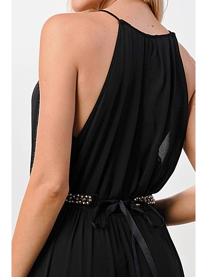 MILEY + MOLLY – wholesale Dress – Women's – Pleated Cami Chiffon Maxi Dress5