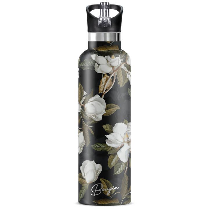 My Bougie Bottle - Wholesale Water Bottle - Magnolia – Dark Garden Insulated Water Bottle | 25oz3
