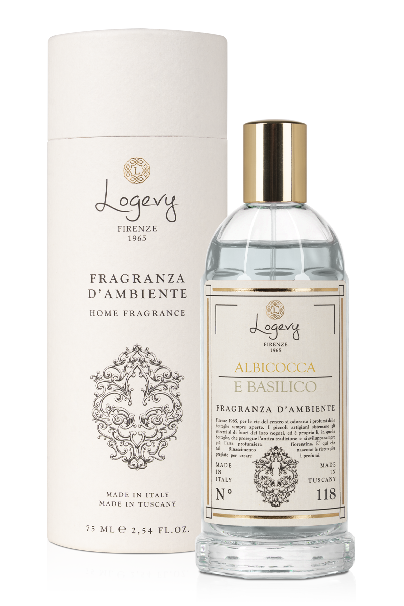 Logevy Firenze 1965 - Wholesale Room & linen spray - Apricot and Basil Room Fragrance Spray 75ml0