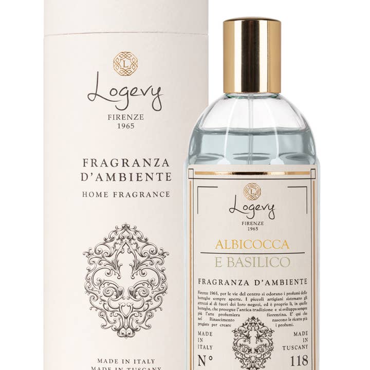 Parfum d'Ambiance Abricot et Basilic Spray 75ml pour la vente par Logevy Firenze 1965
