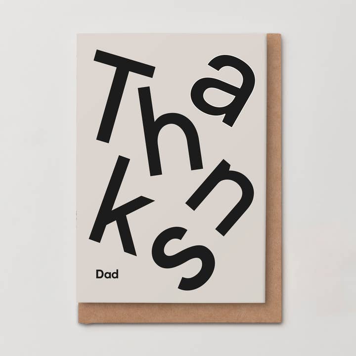 CARTE DE REMERCIEMENT PAPA pour la vente par Kinshipped