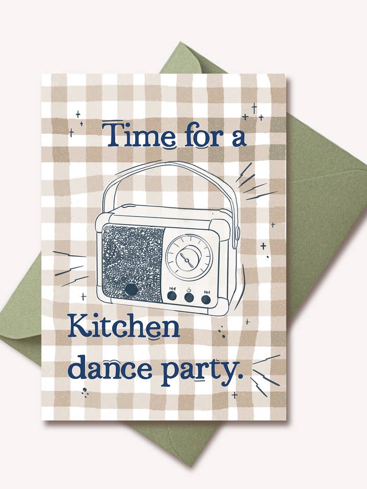 È ora di una festa da ballo in cucina Cartoncino per la vendita all'ingrosso da parte di Sovende Bjorn