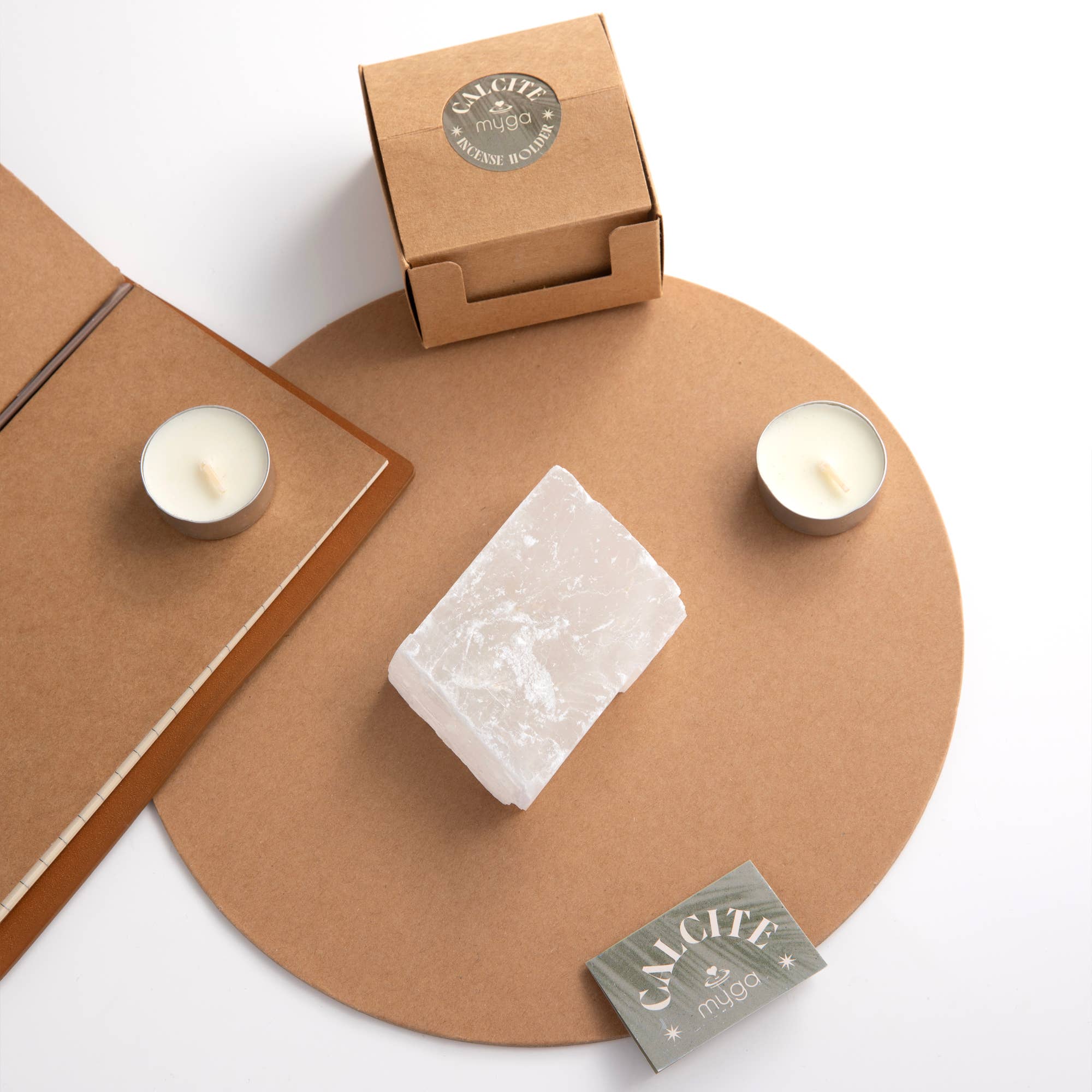 Myga - Vente Encens - Porte-Encens en Cristal avec boîte d’exposition de 18 unités3