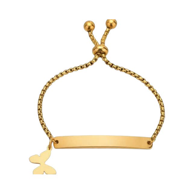Kids Custom Butterfly Bracelet for wholesale by Exclusive Engravings LLC