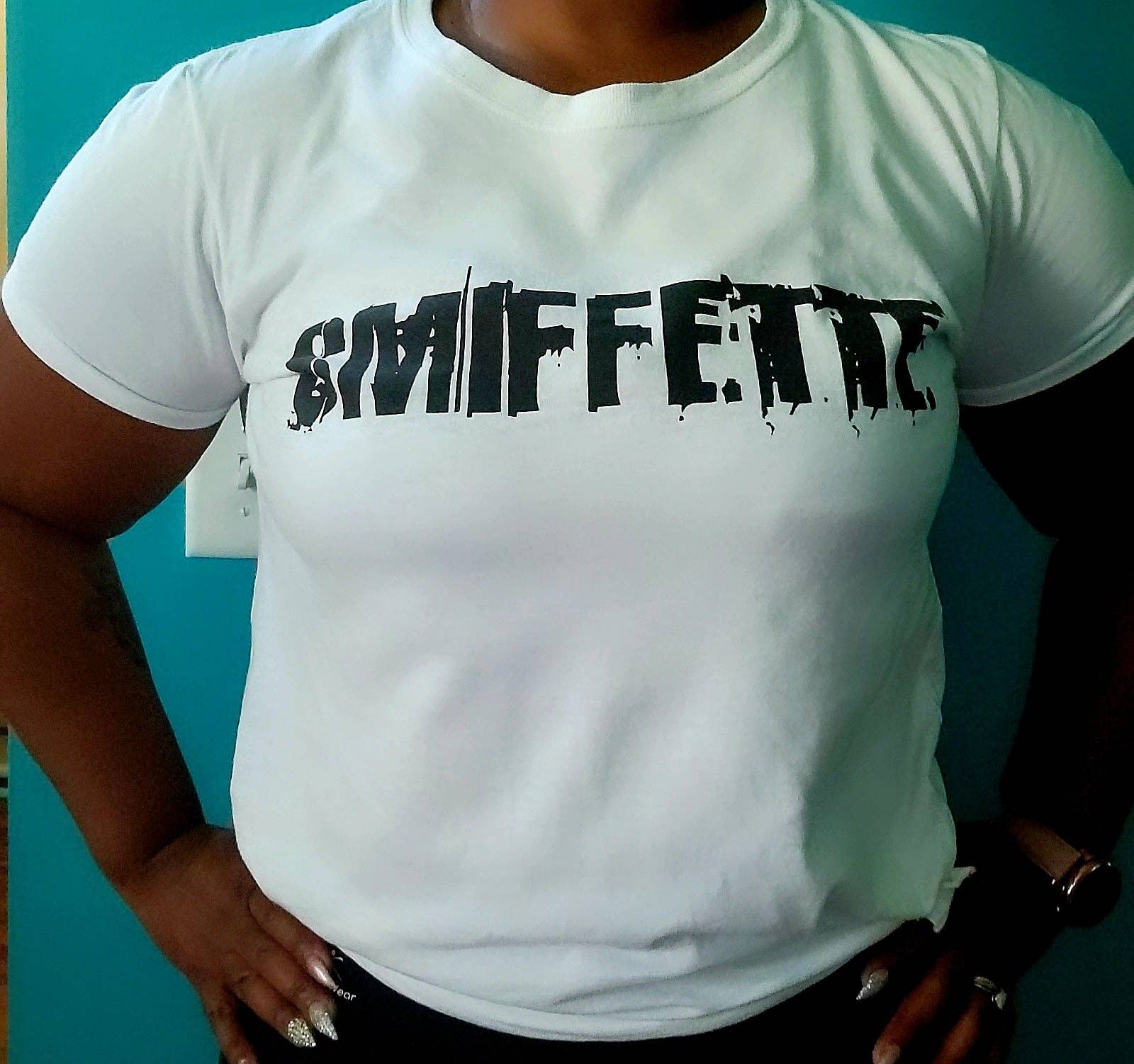 Smiffette - Wholesale Screen Printed T-Shirt - Women's - SMIFFETTE Graphic Logo Tee (Curvy+)0