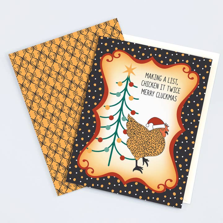 Glædelig Klukkemas Julekort for engroshandel hos B.Goods Designs