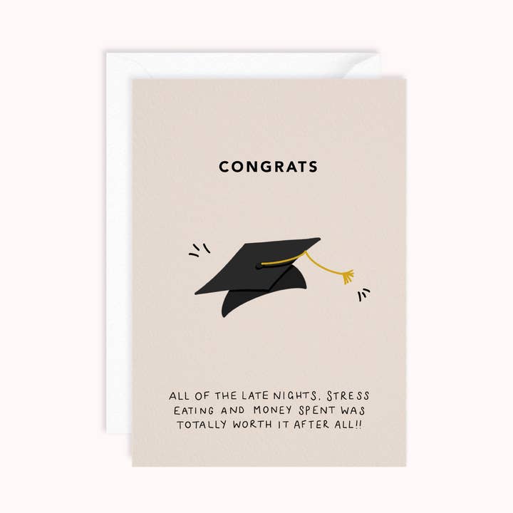 Biglietto di auguri di laurea | Congratulazioni Graduate per la vendita all'ingrosso da parte di Dani White Design