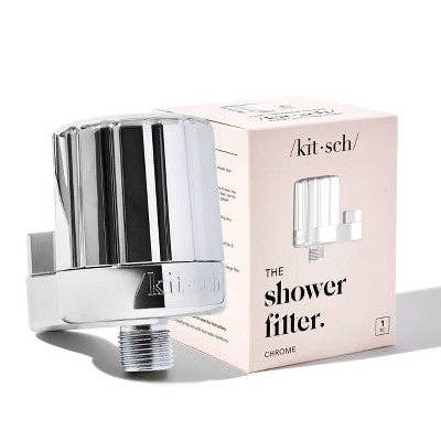 Kitsch The Shower Filter Replacement and Cartridges Chrome - Imperfect Box for wholesale by This is Beauty