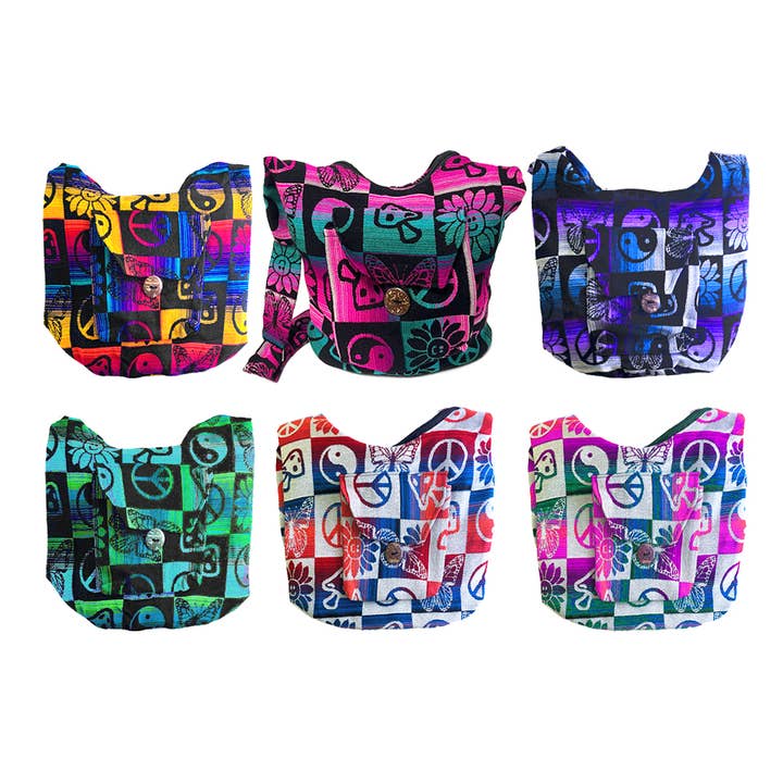 Pichincha - Wholesale Crossbody Bag - Women's - Large Hippie Style "Michy" Crossbody Purse Messenger Bag