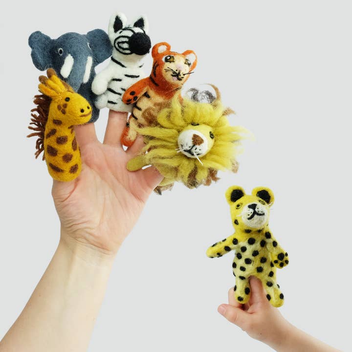 The Winding Road - Wholesale Finger Puppet - Kids & Baby - Finger Puppets - Jungle Jamboree - Set of 5