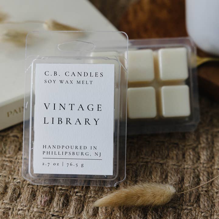 Vintage Library Wax Melt for wholesale by C.B. Candles
