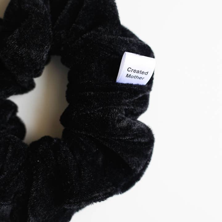 Created Mother - Wholesale Scrunchie - Women’s - Black Velvet Scrunchies1