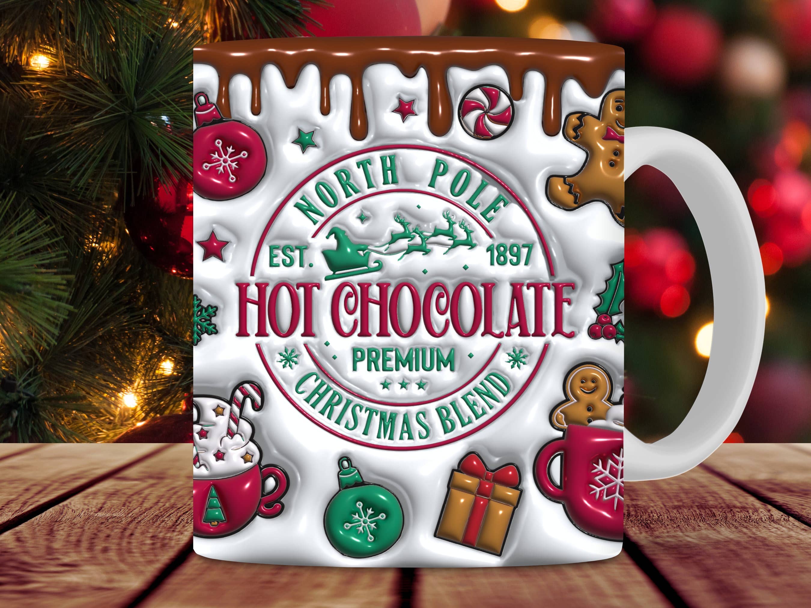 NVC Ecommerce LLC – wholesale Kaffekoppar – Julmugg för varm choklad, julstämning mugg1