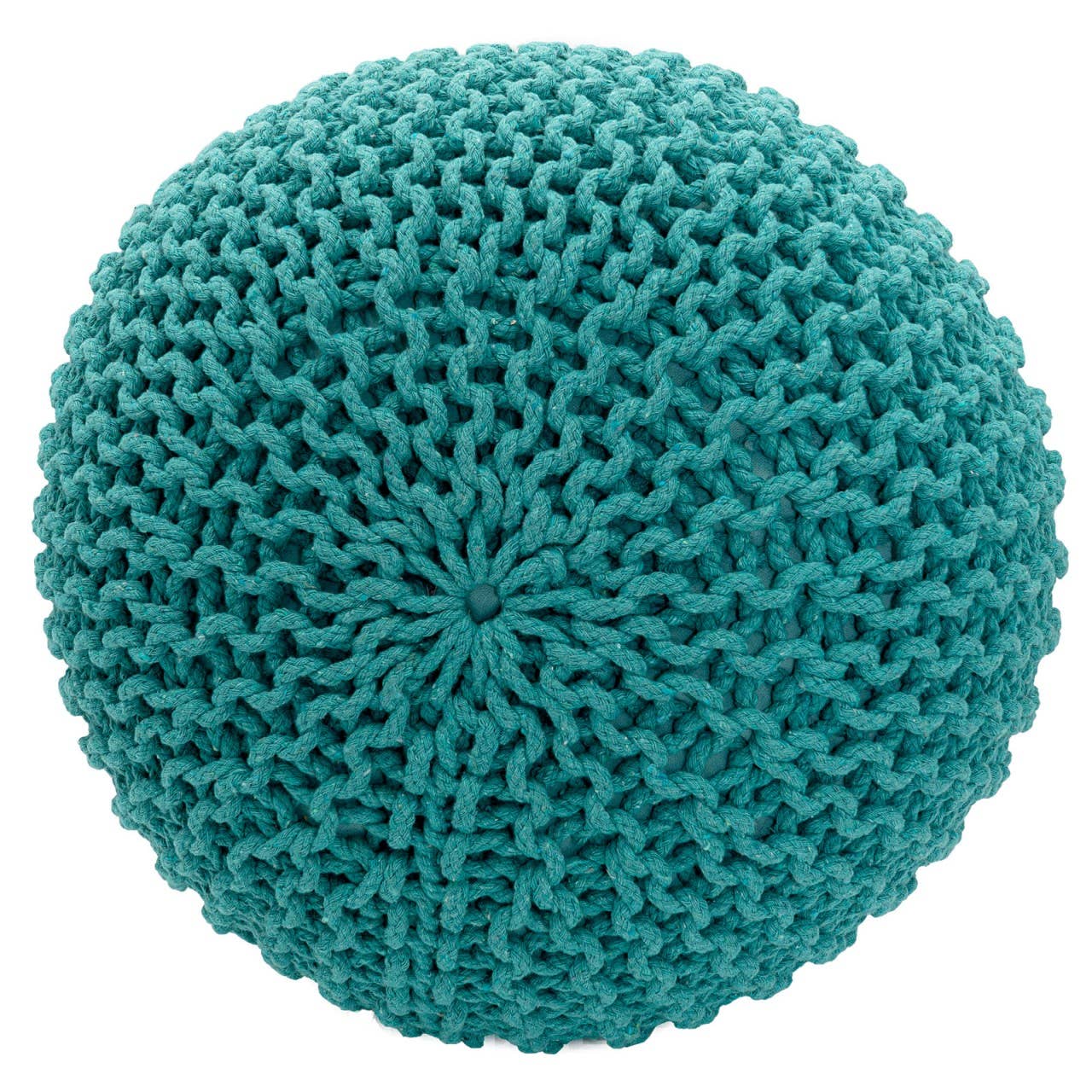 Voglrieder - Wholesale Pouf - Pouf, diameter 55 cm, knitted stool, pouf, pouf, floor cushion, large32
