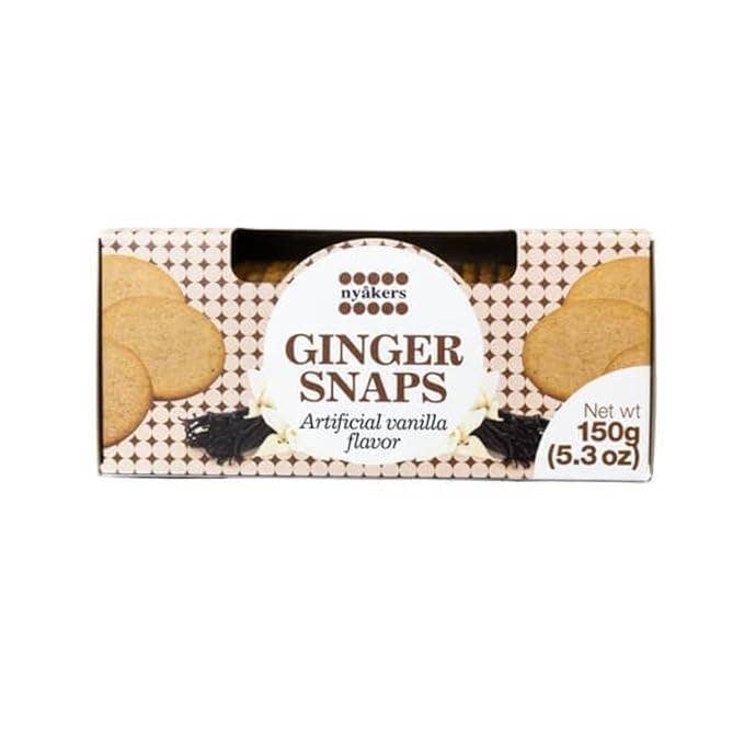 Sweetish- Swedish Candy Wholesale - Wholesale Cookie - Nyakers Vanilla Gingersnaps 5.3oz Boxes