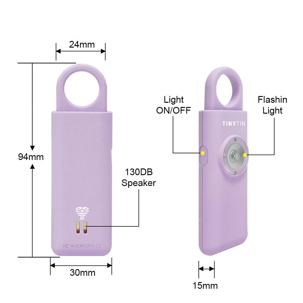 TinyTin - Wholesale Safety Alarm/Gear - TinyTin Personal Safety Alarm - 130 dB Alarm21