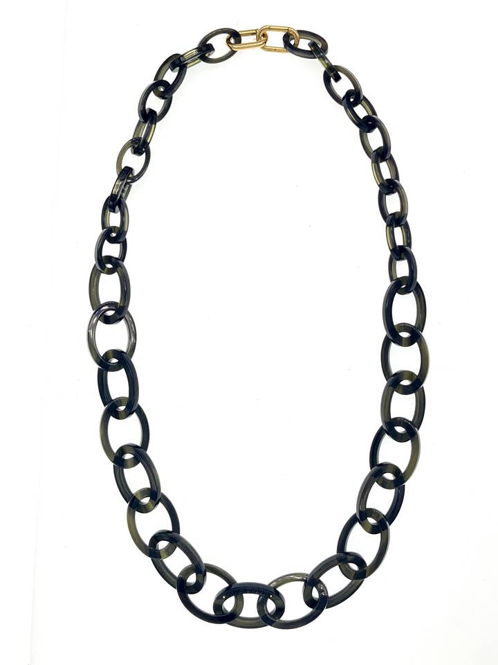 Chunky | Bio-Acetat Forest Green | Brillekæde for engroshandel hos Orris London