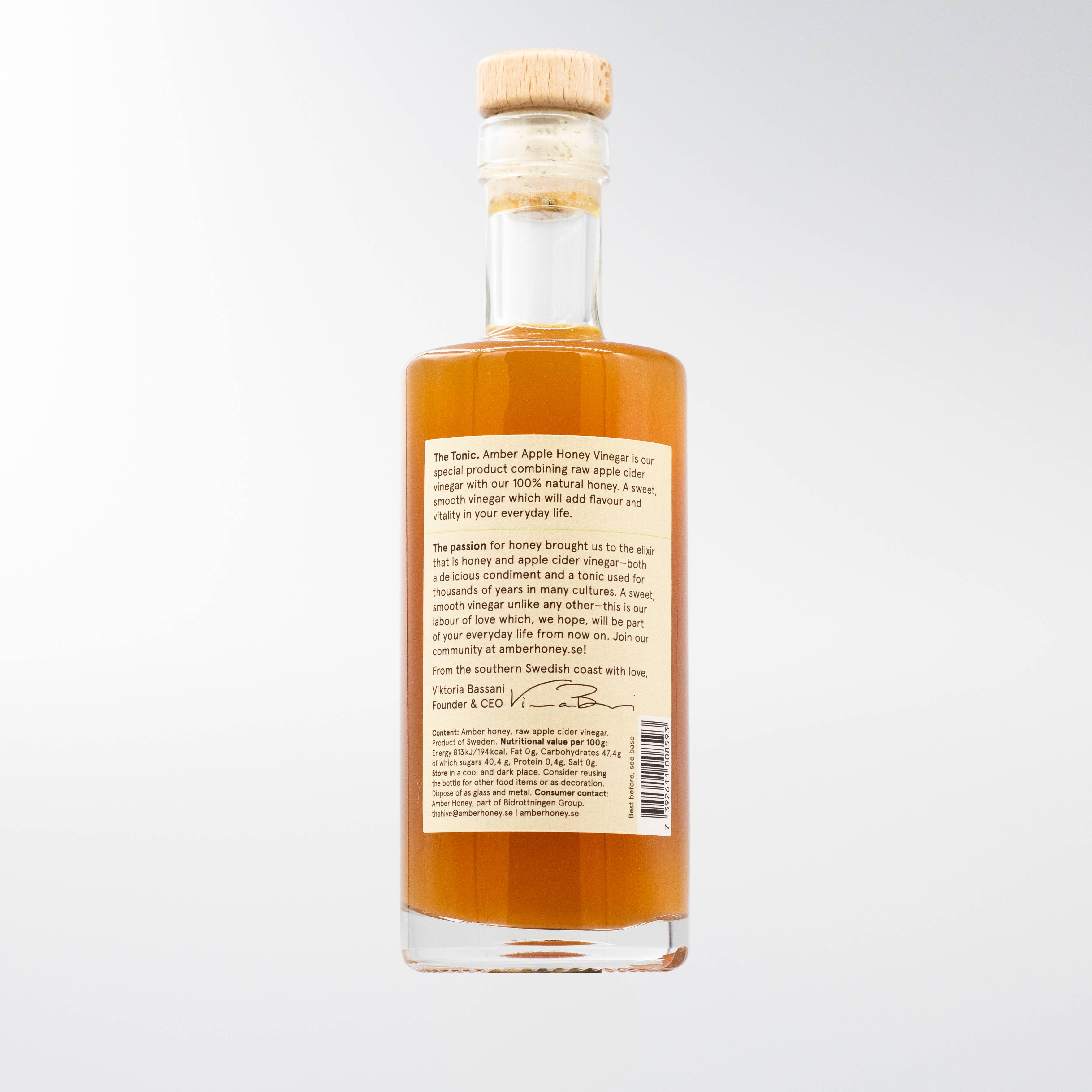 Amber Honey - Wholesale Vinegar - The Tonic Raw Apple Cider Honey Vinegar 250ml1