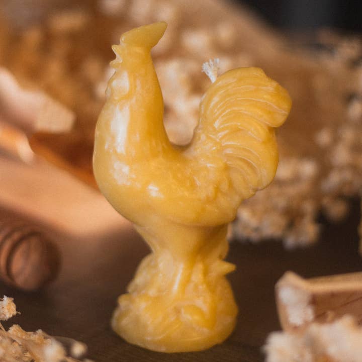 The Ramblin' Bee - Wholesale Novelty Candle - Rooster Beeswax Candle0