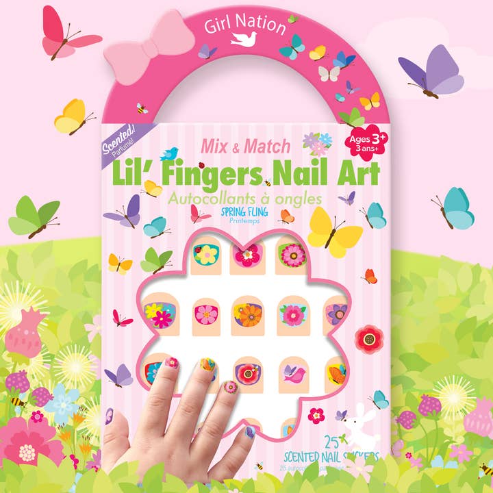 Girl Nation - Wholesale Nail Art/Decal - Lil' Fingers Nail Art- Spring Fling
