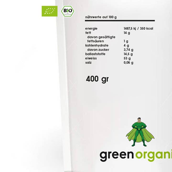 Organic Workout – wholesale Protein-/superfoodpulver – Ekologiskt Premium Mandelmjöl 400 g