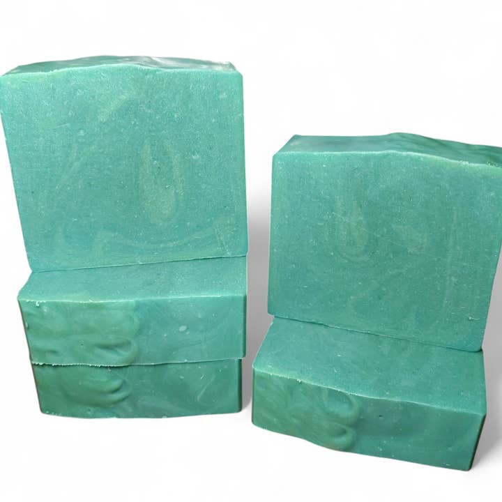 Rosemary Mint Goat's Milk Soap for wholesale by Amber Bath Co