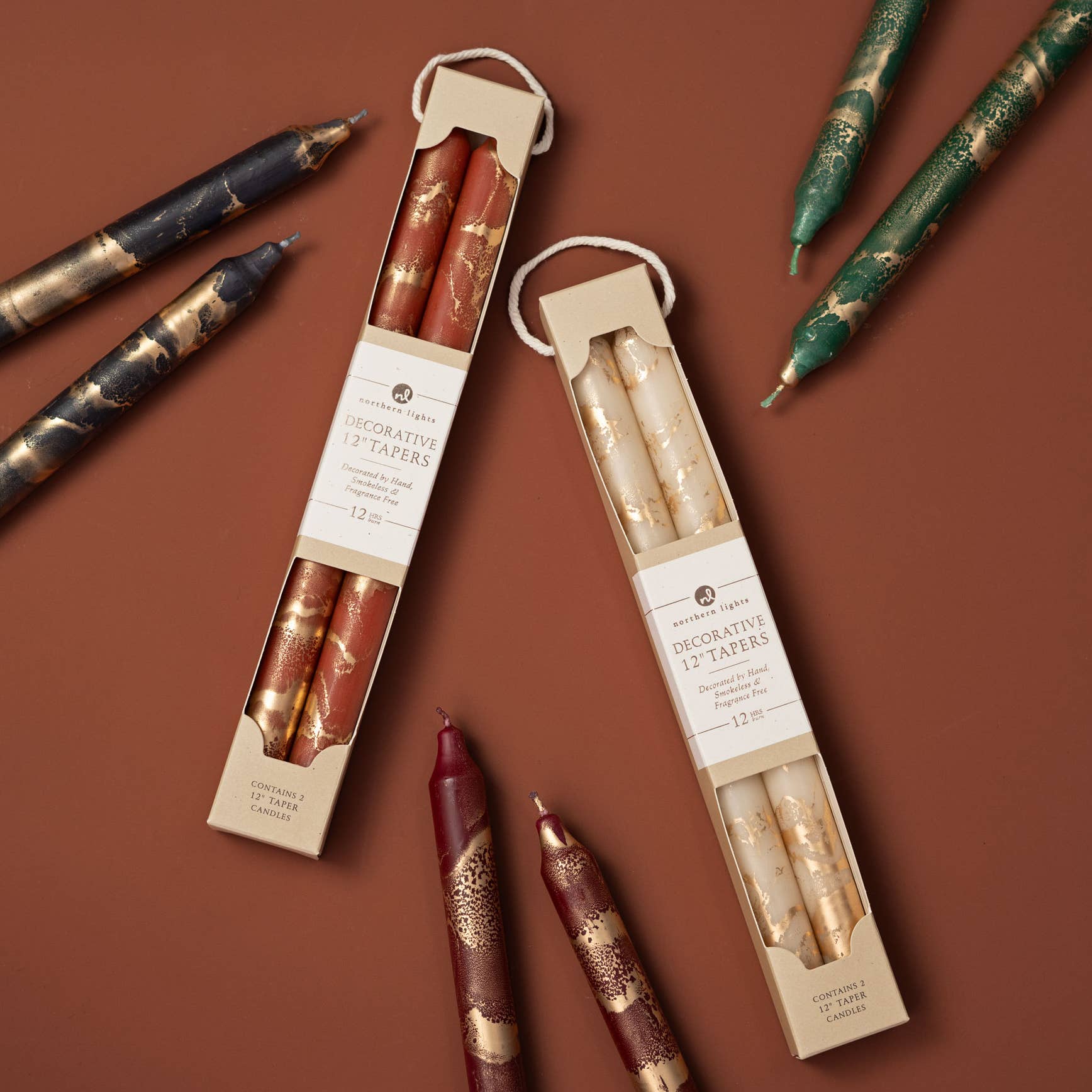 Northern Lights - Vente Bougies/bougeoirs coniques - Bougies coniques décoratives 12" paquet de 226