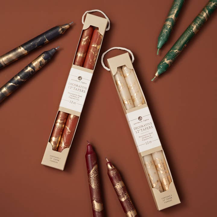 Northern Lights - Wholesale Tapered Candle/Candlestick - 12" Decorative Taper Candles 2pk26