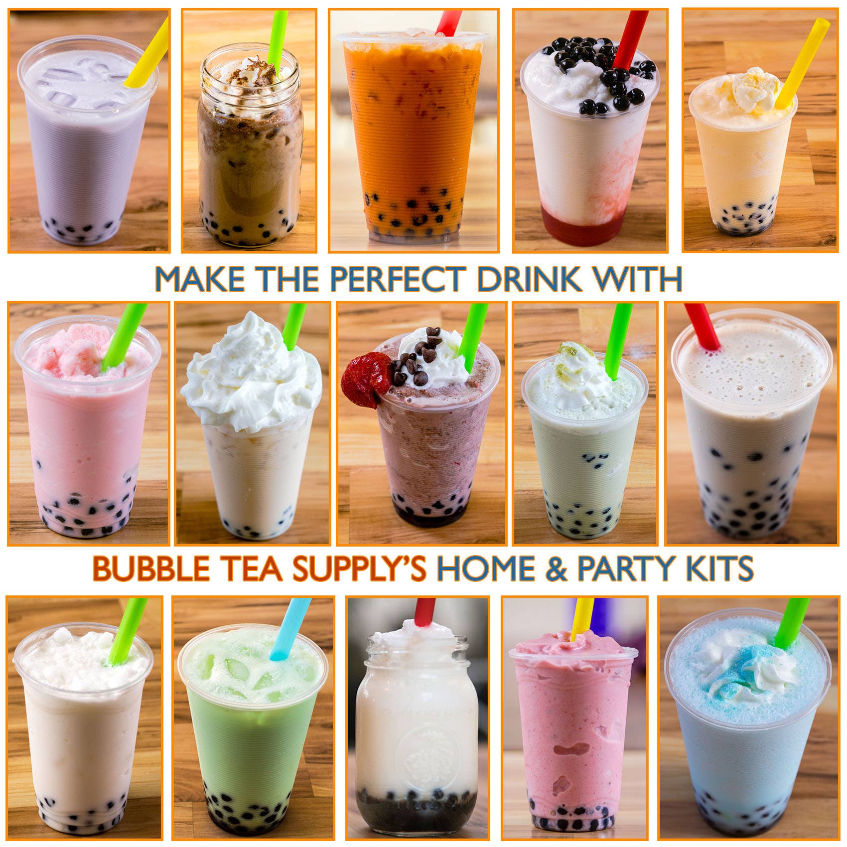 Bubble Tea Supply - Wholesale DIY Drink Kit - At Home Taro Boba Kit4