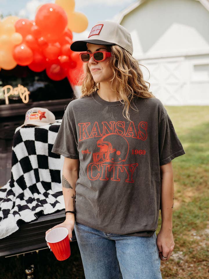 Jules Co – wholesale T-shirts med screentryck – Dam – Kansas City x 1960 Fotbollströja1
