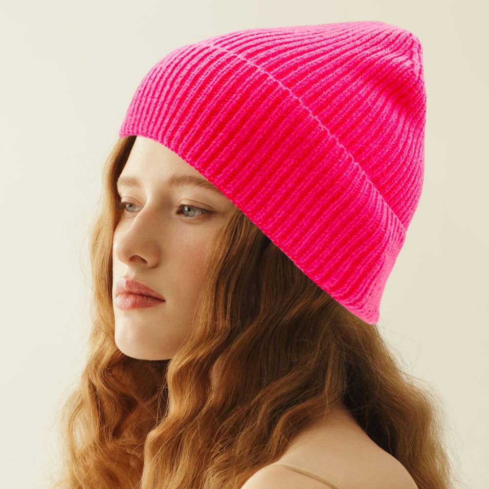 Sensibling Corp. - Venta al por mayor Gorro de lana - Unisex - Gorro de punto acanalado liso con puños22