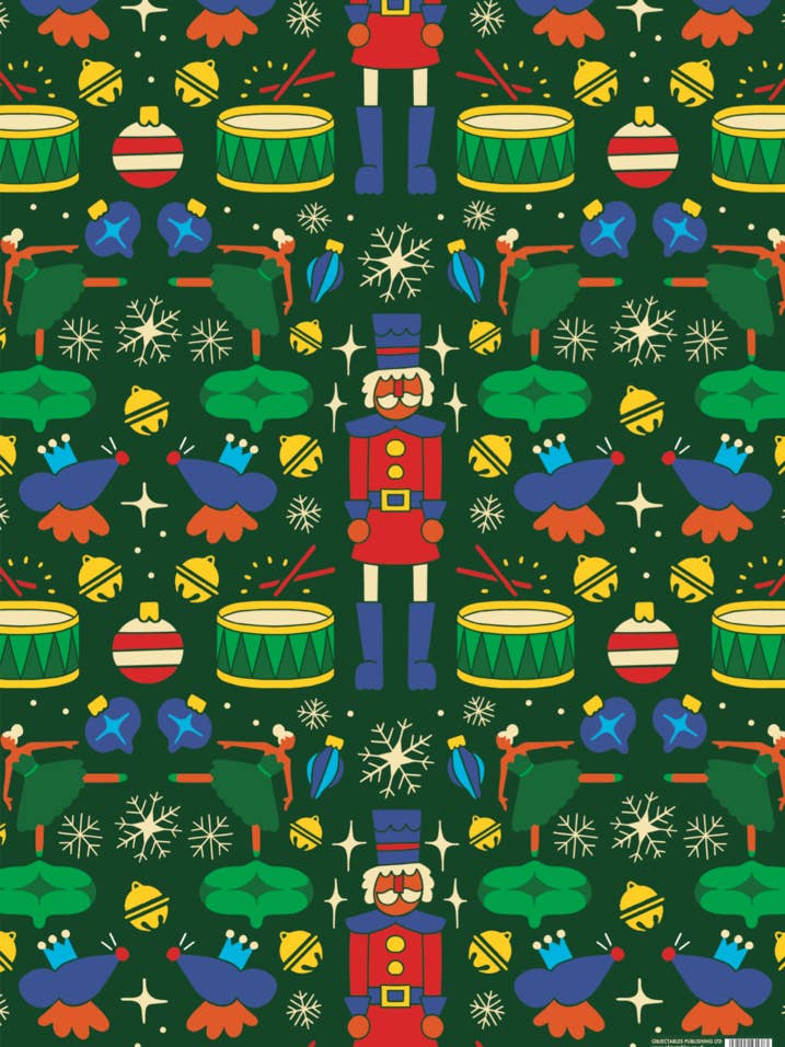 Feiras Divertidas Papel de Embrulho Verde de Natal por atacado de Objectables Publishing Limited