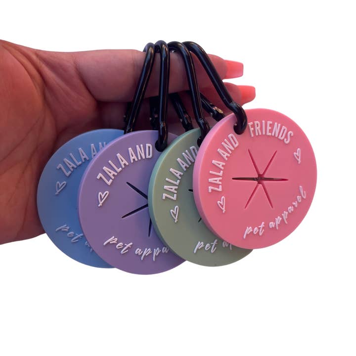 Zala and Friends - Wholesale Pet poo bag - LOOP-A-POOP TAG - Sky1