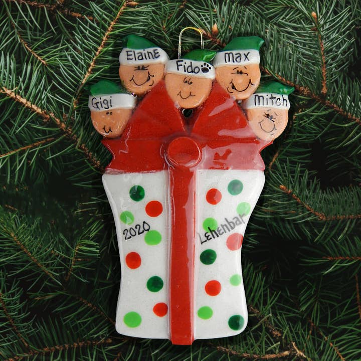 Enfeite de Pacote de Presentes Familiares por atacado de Dough Delights, Inc