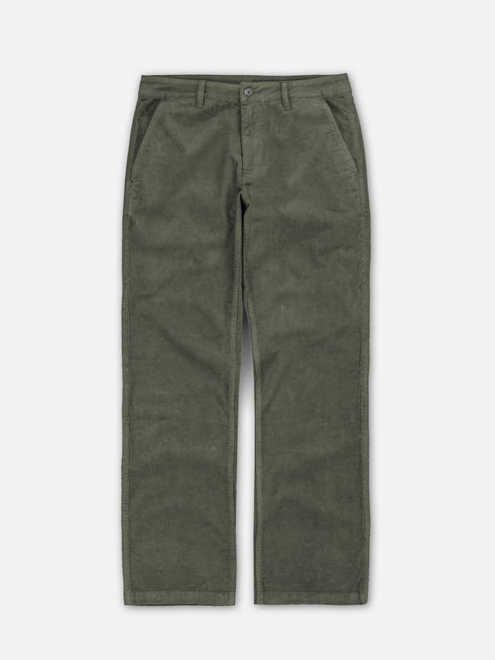 Depth Corduroy Pant - Olive for wholesale by Jetty