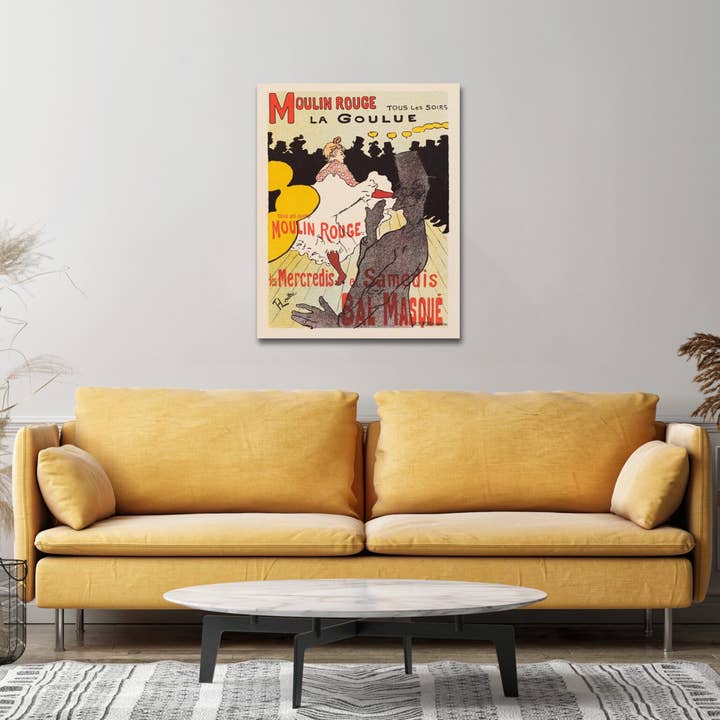 Le Moulin Rouge de Toulouse-Lautrec 1891 : vie nocturne parisienne pour la vente par Vintage Printz