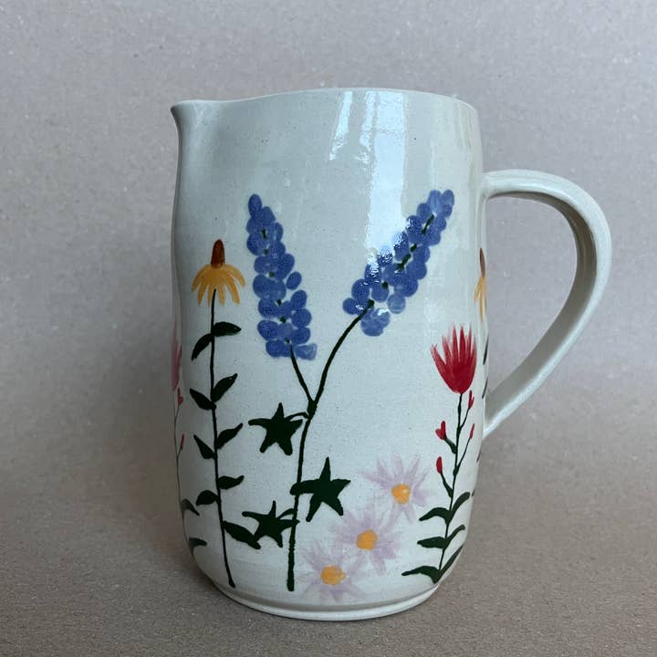 Mountain Wildflowers Pitcher for wholesale by Ninth House Goods