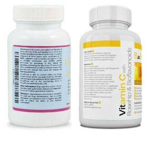 Wholesale BeShiny Skin Whitening Pills Set Glutathione Vitamin C