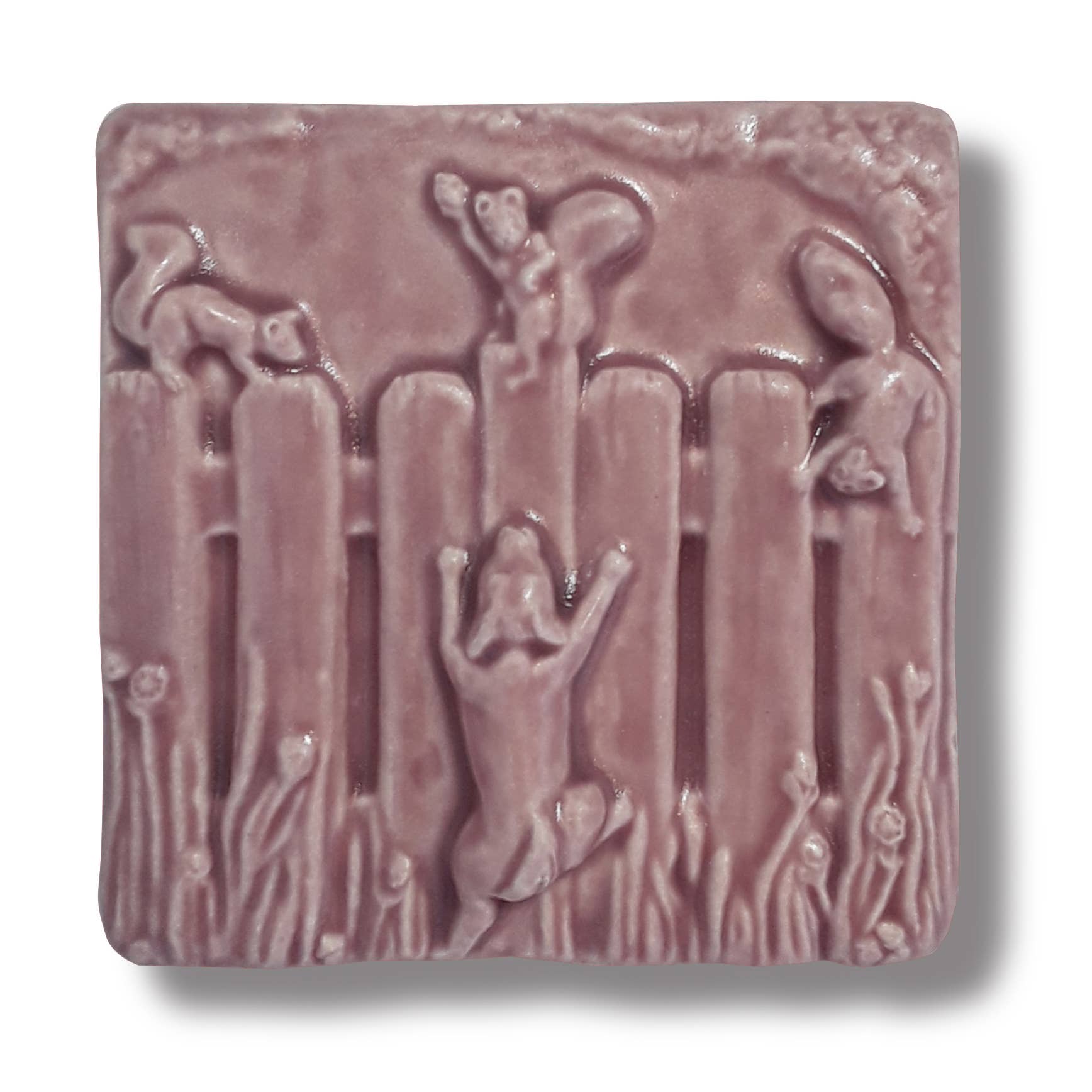 Whistling Frog Tile Inc. – Engroshandel Vægfliser – Hund ved hegn kunstflise 4x4 hundebutik gave3