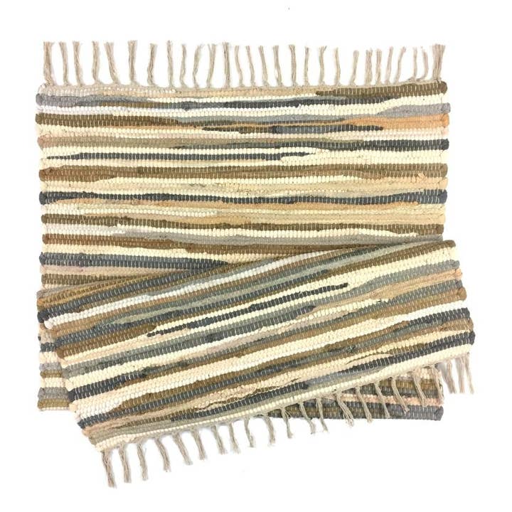 Tapis en coton recyclé Hippie Chic™ 2x3 - Sand pour la vente par Jafsons International