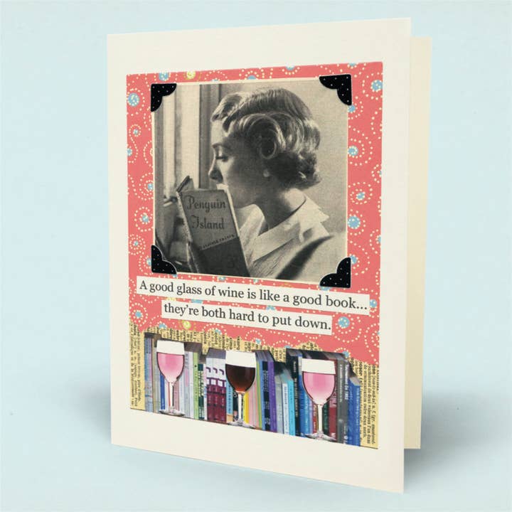 Hard to Put Down Card for wholesale by Mina Lee Studio
