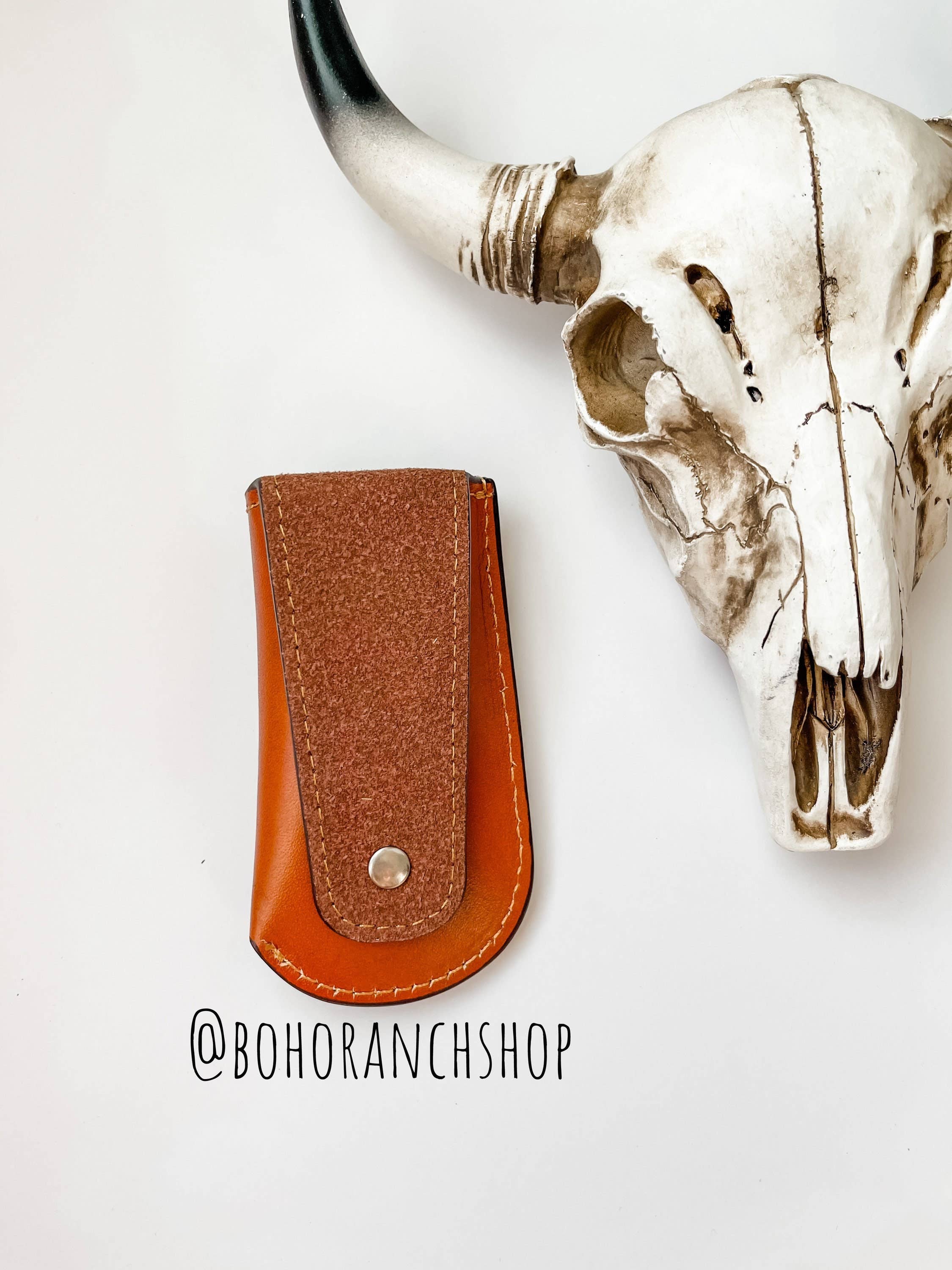 Boho Ranch Shop – wholesale Pocket knife/holder – Leather Pocket Knife Sheath Genuine Leather Case Pocket1