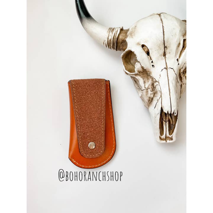Boho Ranch Shop – wholesale Pocket knife/holder – Leather Pocket Knife Sheath Genuine Leather Case Pocket1