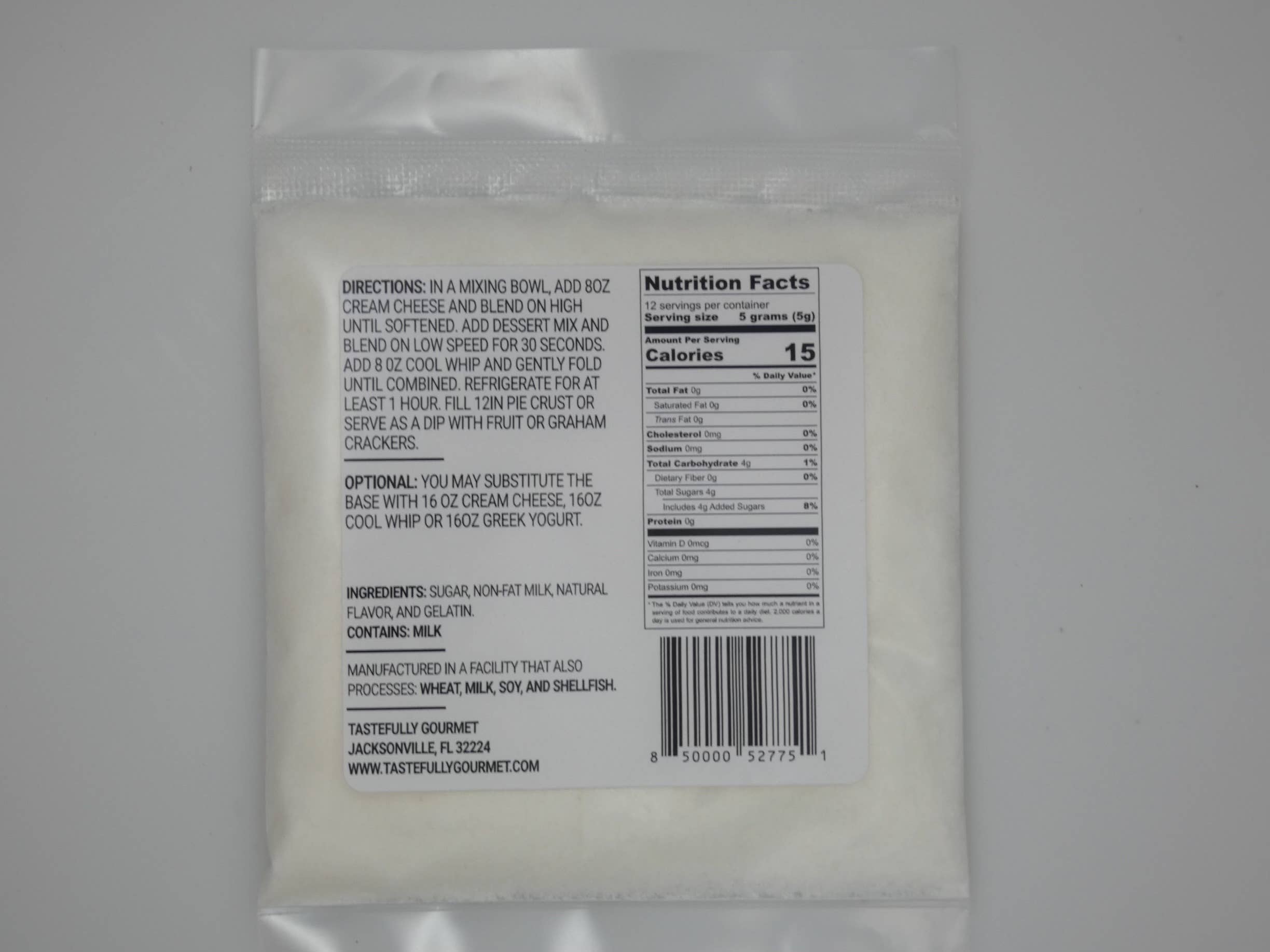 Tastefully Gourmet - Venta al por mayor Preparado de repostería - Tarta de queso sin hornear con sal marina y caramelo1